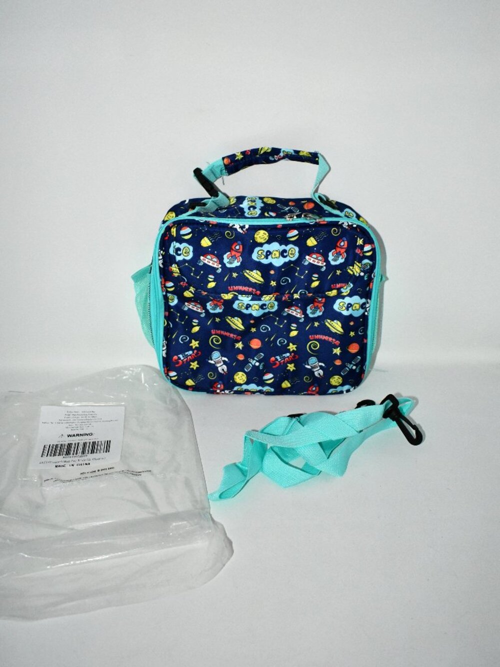 ZAZIWZ Kids Insulated Lunch Bag, Space, Reusable Lunch Box, Cooler, NWT